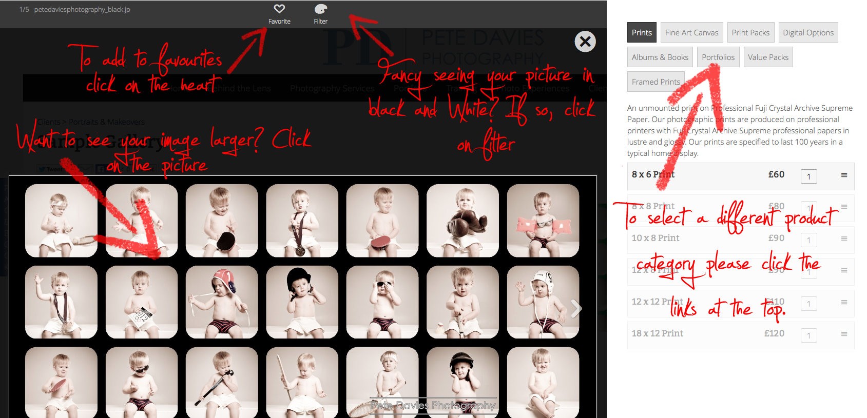 Gallery Instructions