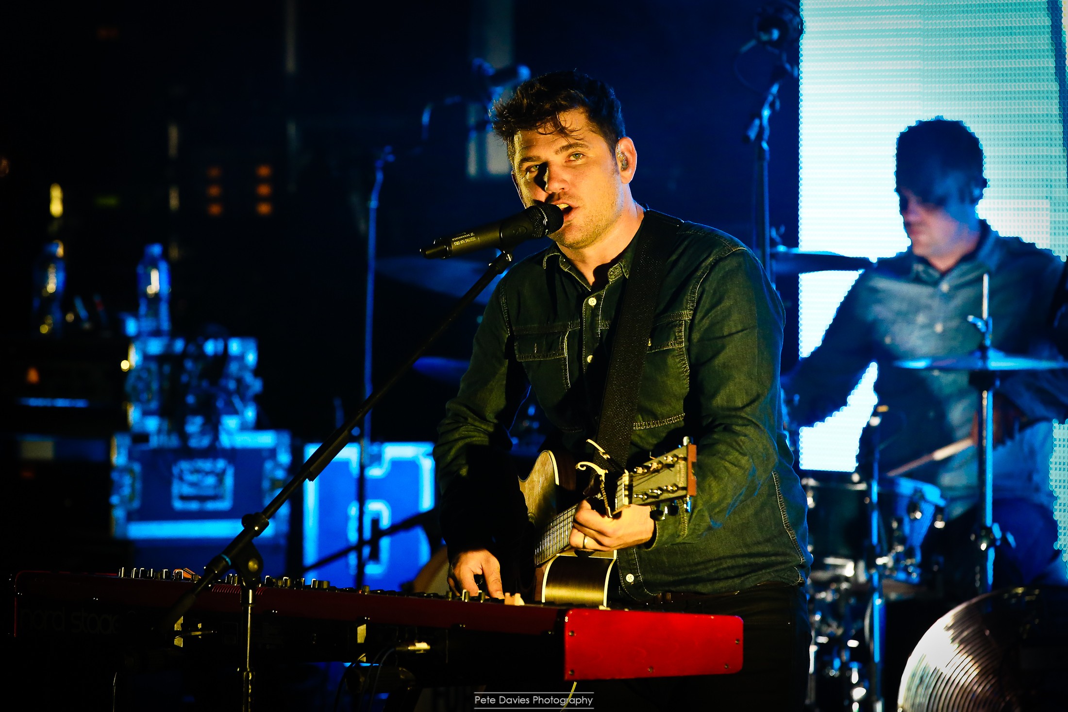 On stage with Scouting for Girls! 