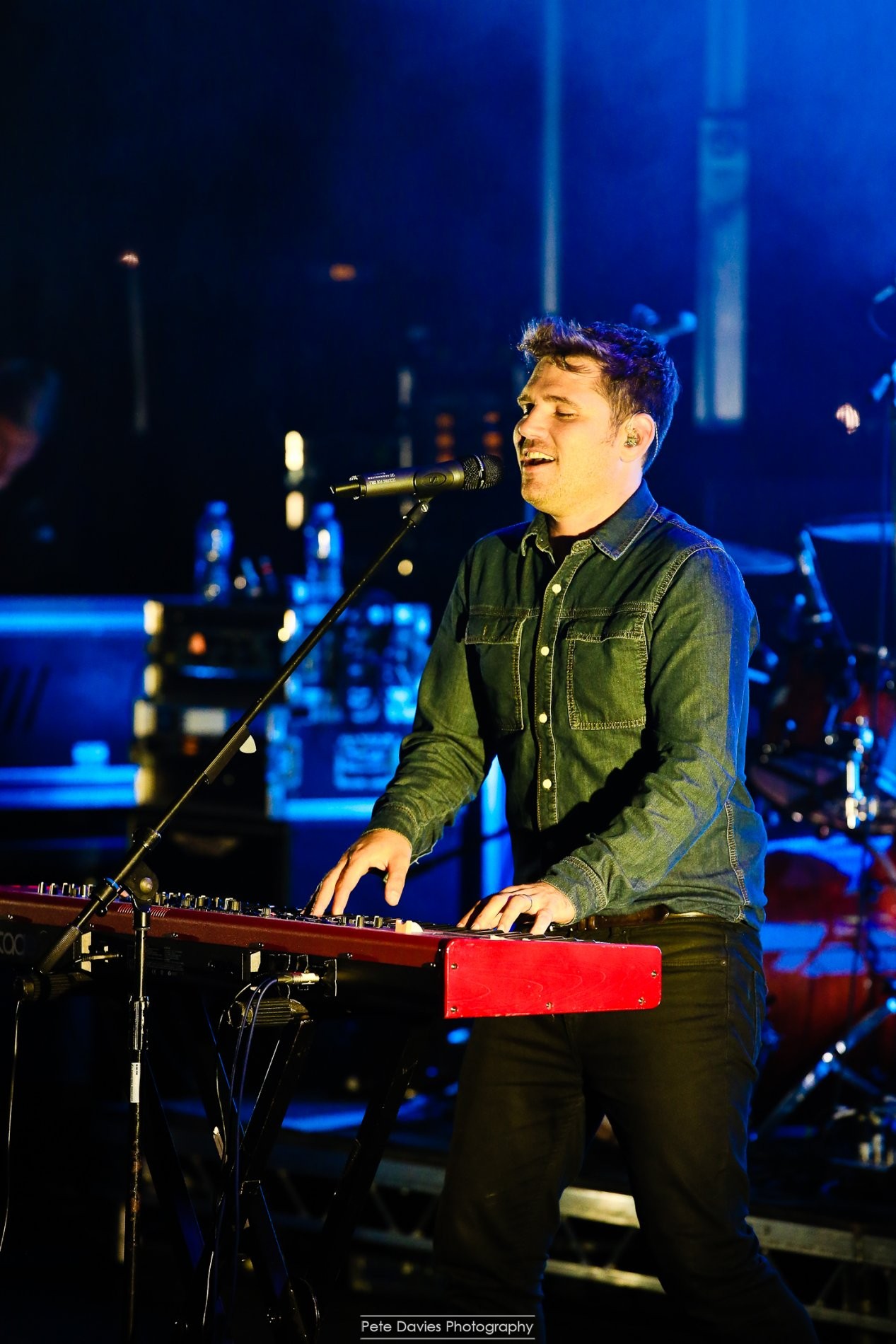 On stage with Scouting for Girls! 