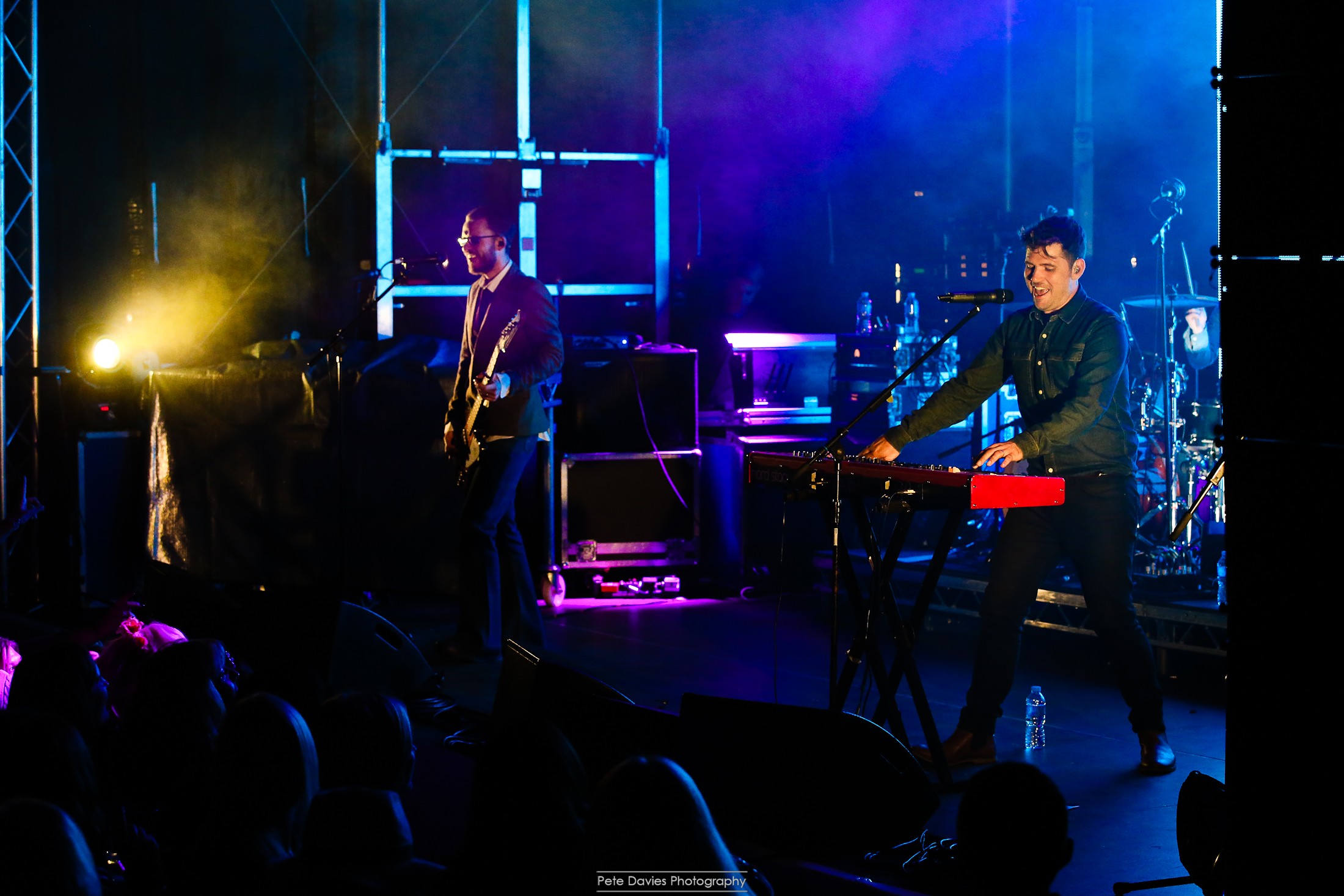 On stage with Scouting for Girls! 