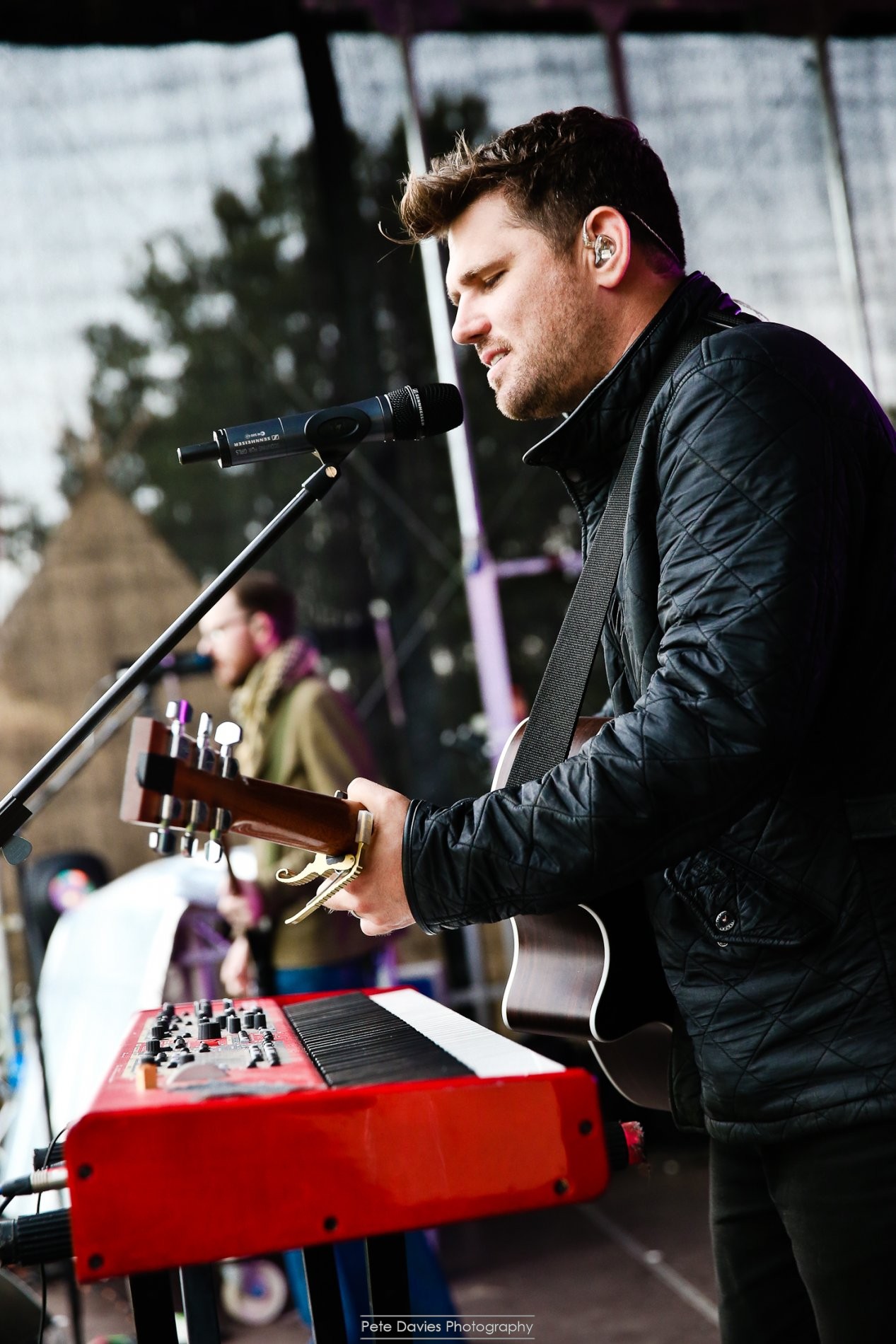 On stage with Scouting for Girls! 