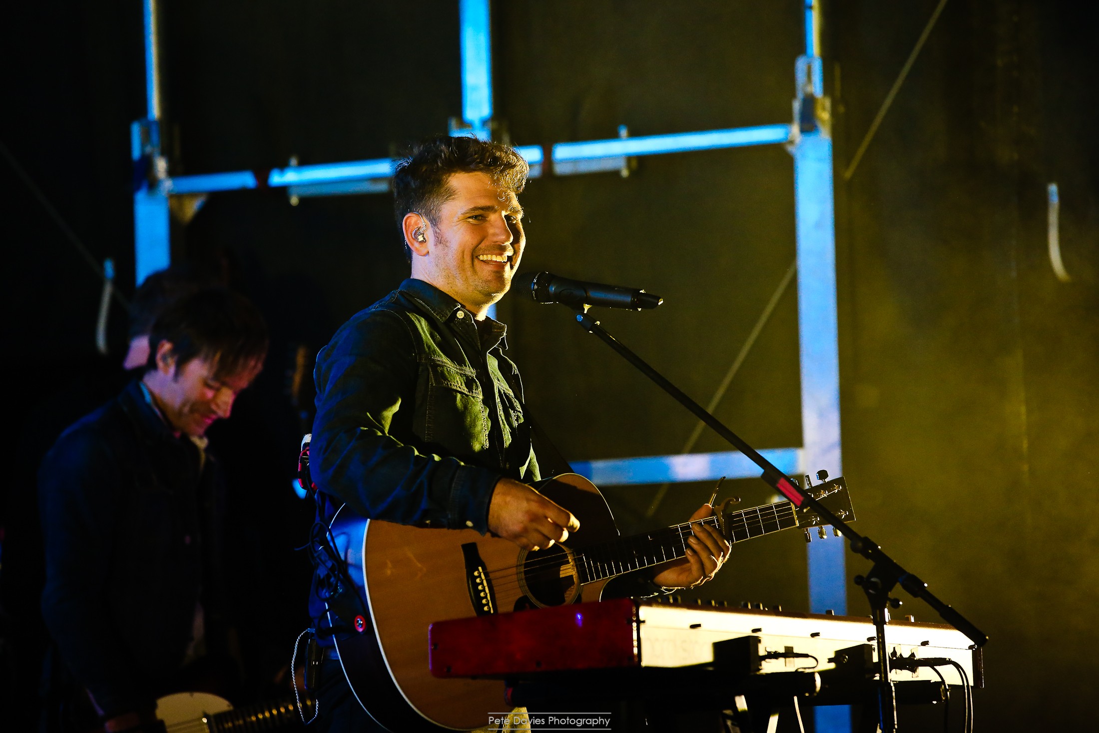 On stage with Scouting for Girls! 