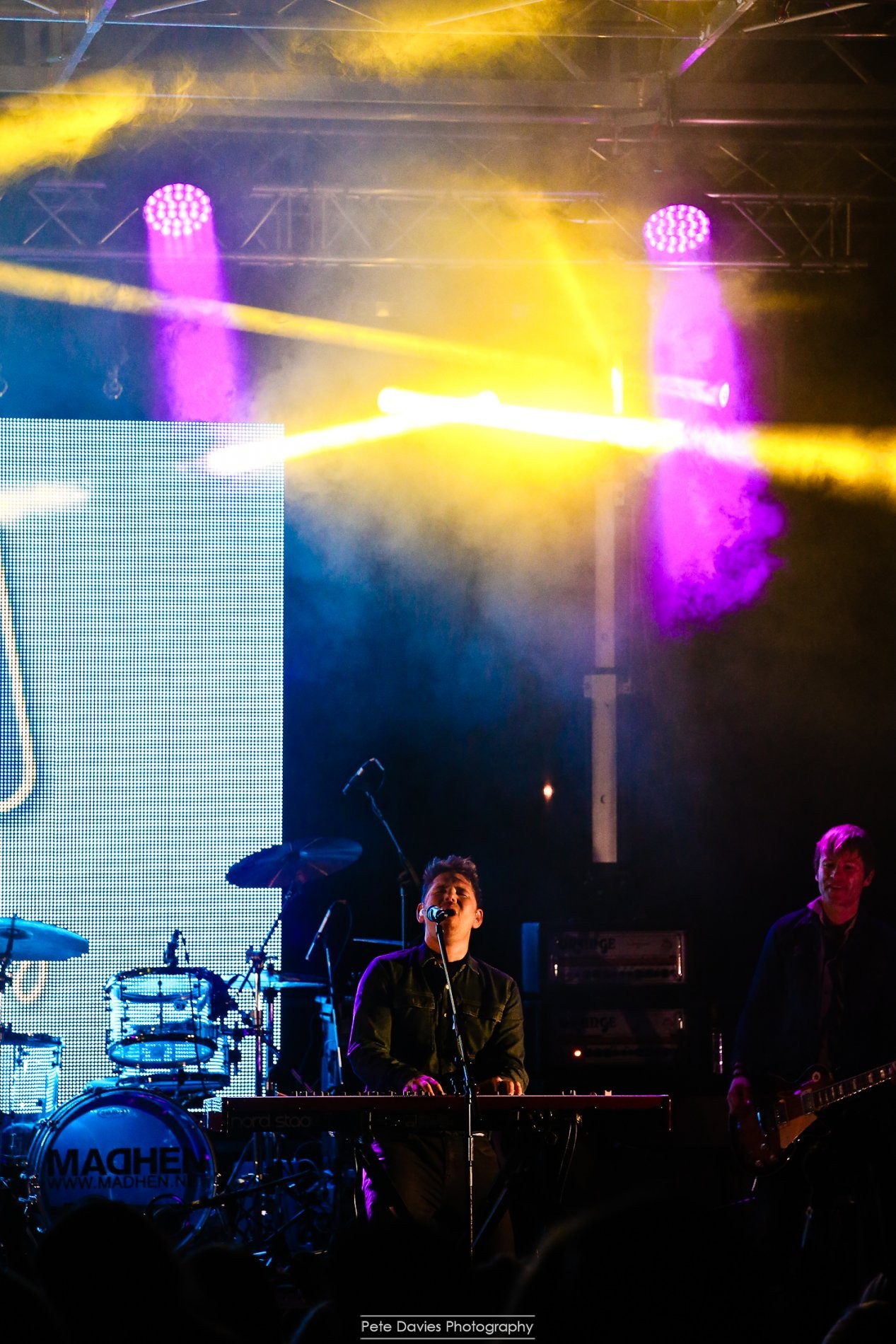 On stage with Scouting for Girls! 
