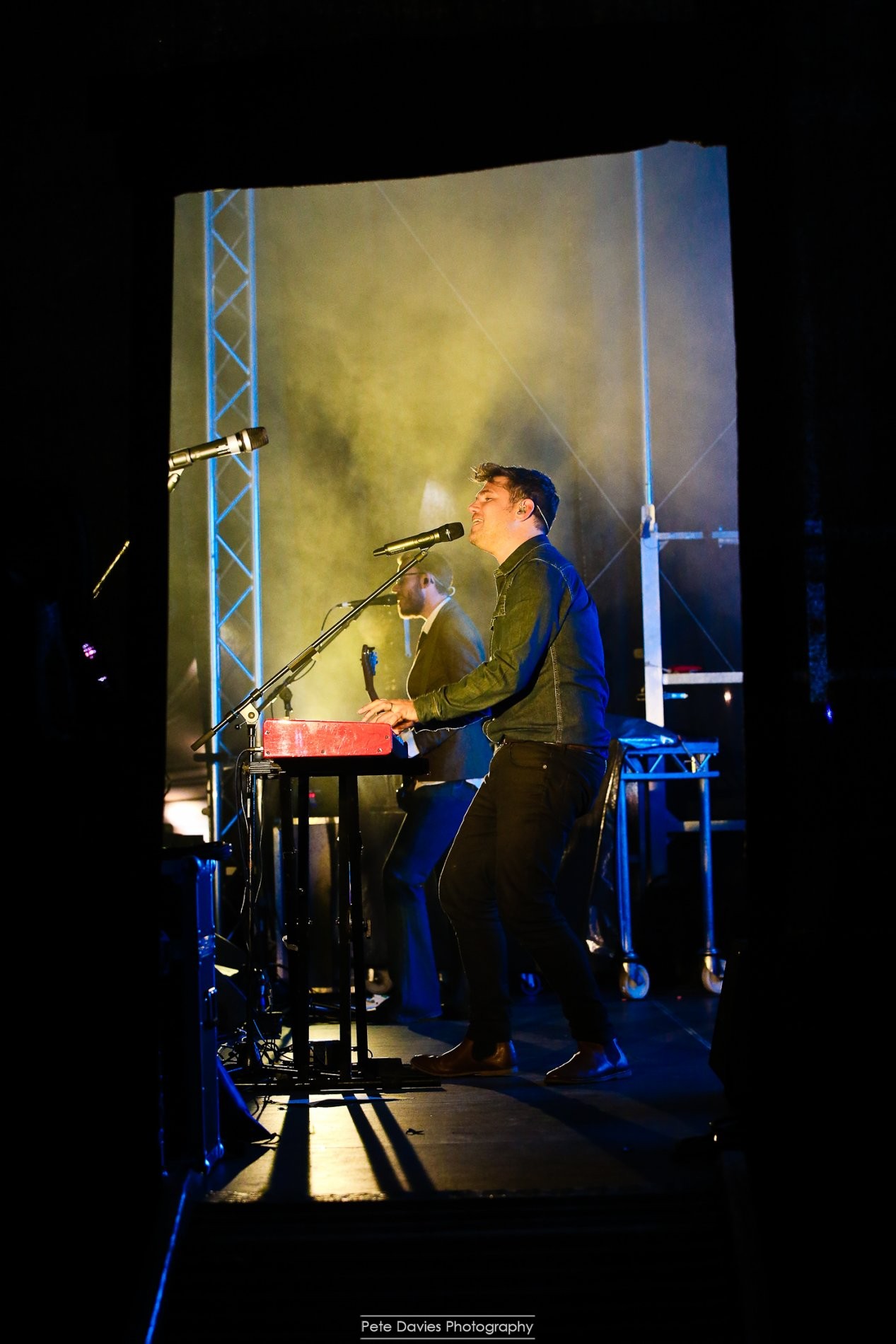 On stage with Scouting for Girls! 
