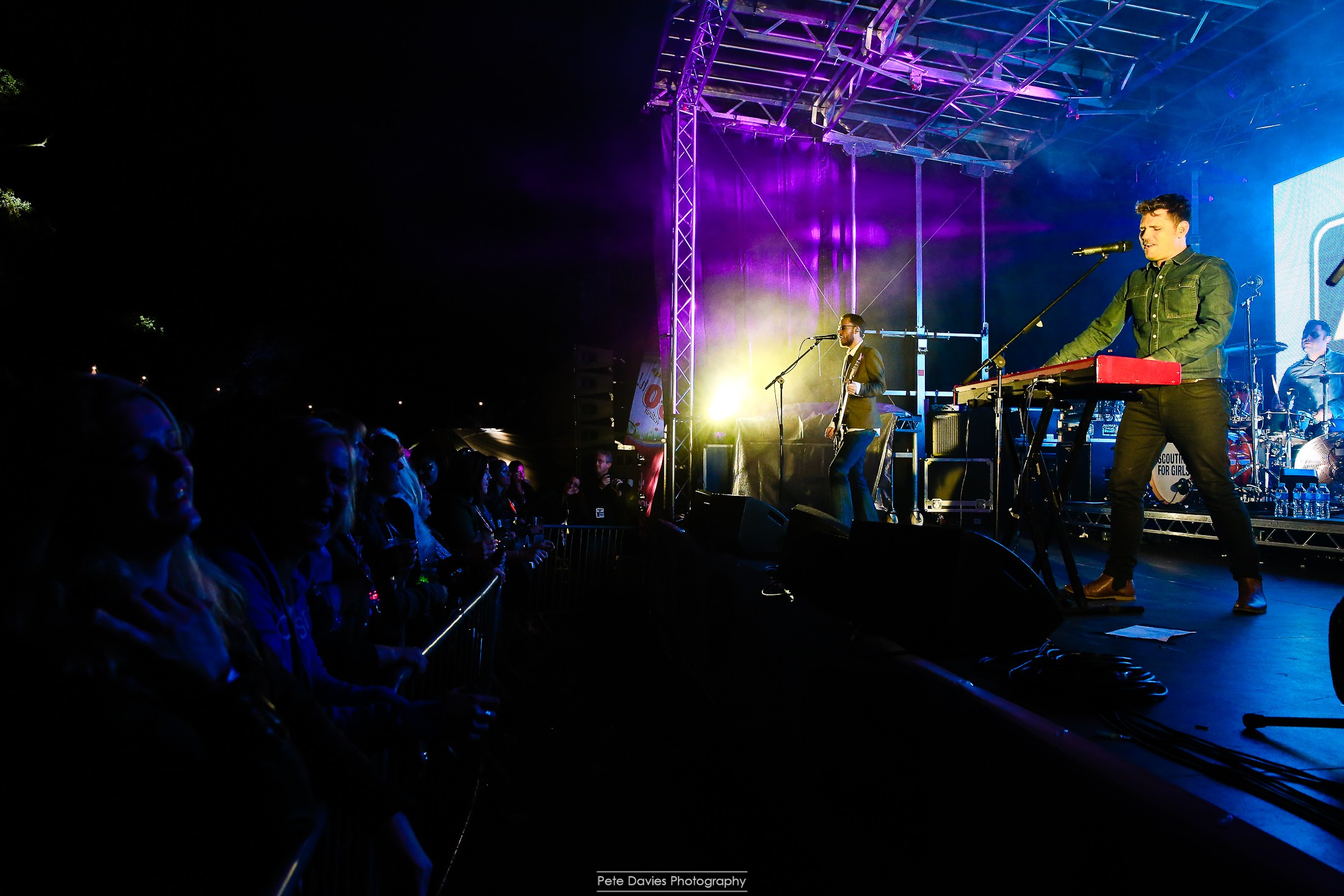 On stage with Scouting for Girls! 