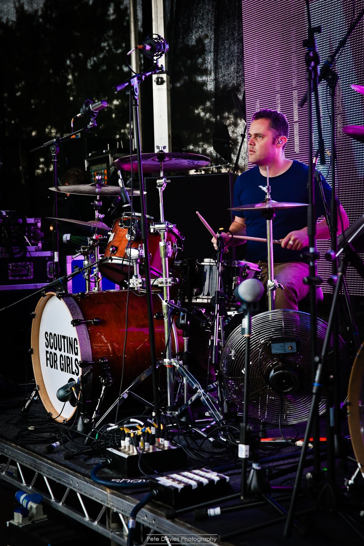 On stage with Scouting for Girls! 