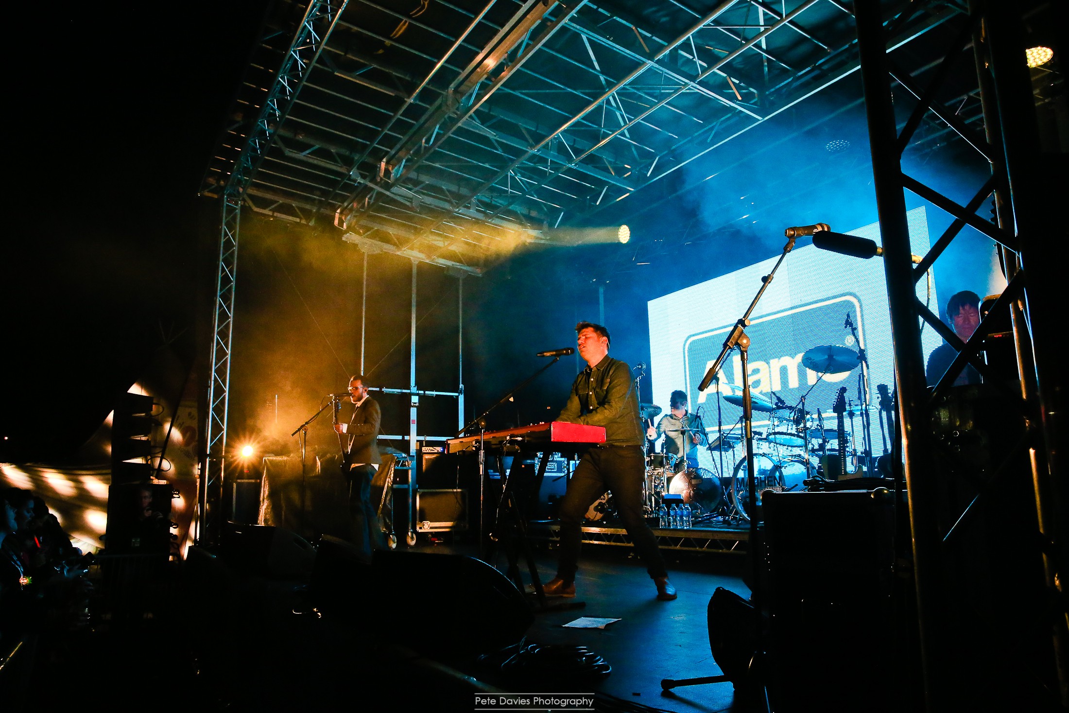 On stage with Scouting for Girls! 