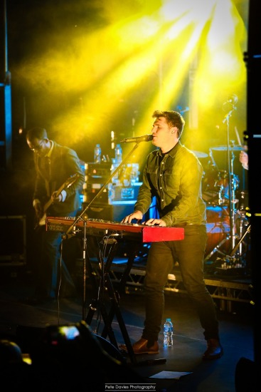 On stage with Scouting for Girls!